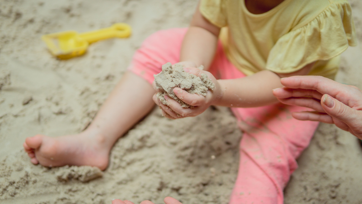 Toddler Playing Sand